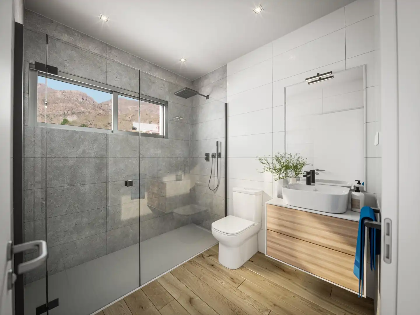 Bathroom of Houses for sale in Mazarrón  with Private garden, Terrace and Swimming Pool