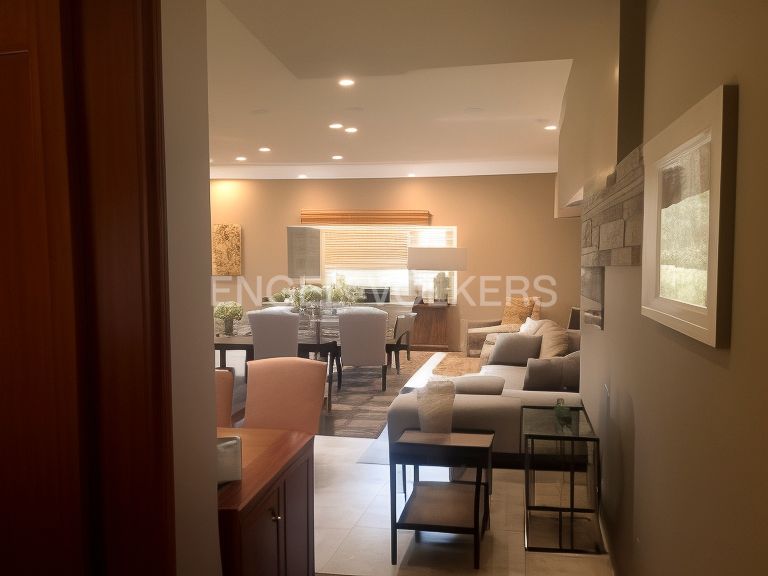 Sala d'estar de Apartament en venda en  Madrid Capital amb Aire condicionat i Calefacció