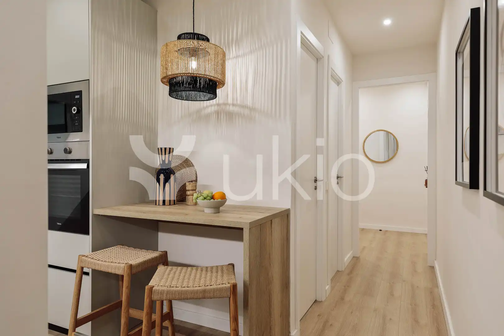 Cuina de Apartament de lloguer en Barcelona amb Aire condicionat, Calefacció i Terrassa