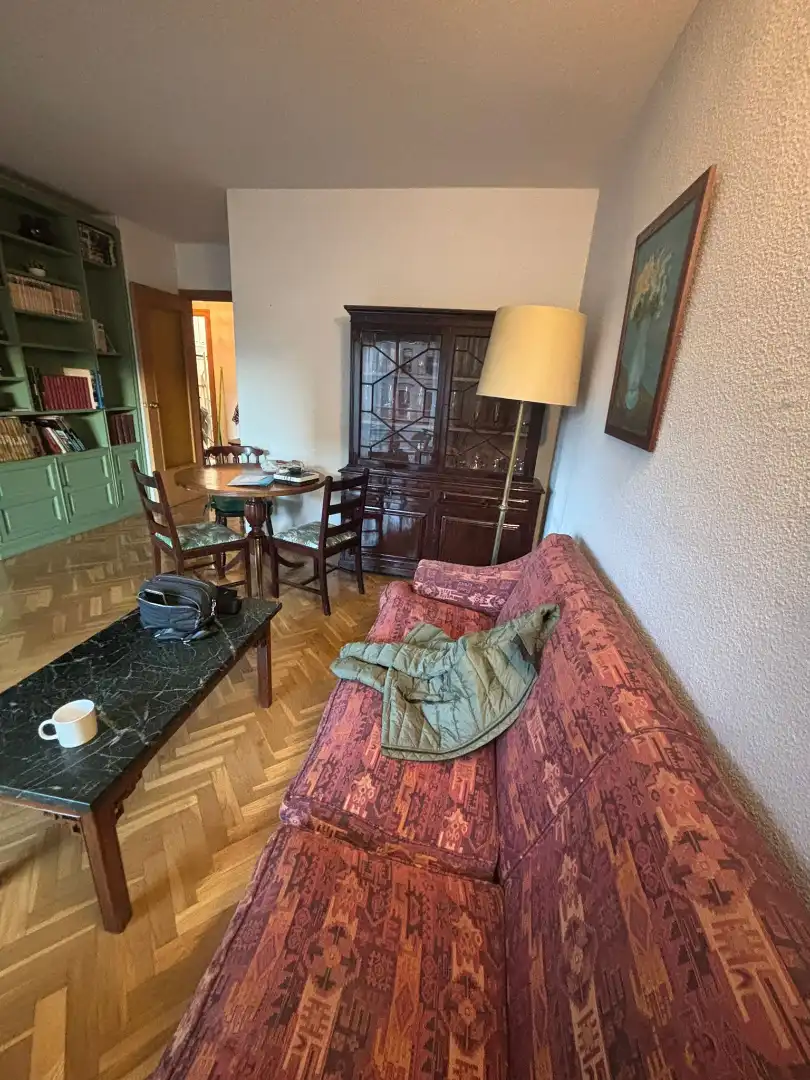 Living room of Flat for rent in Madrid  with Air Conditioner, Heating and Furnished