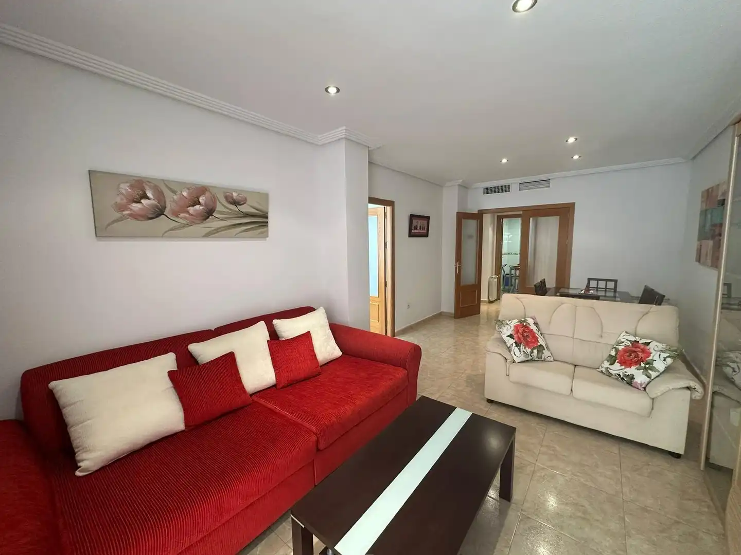 Sala de estar de Ático de alquiler en Molina de Segura con Amueblado y Balcón