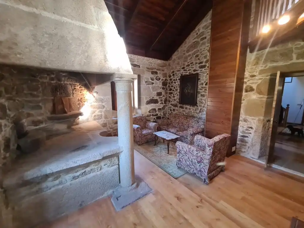 Sala de estar de Casa o chalet en venta en Dodro con Jardín privado, Parquet y Trastero