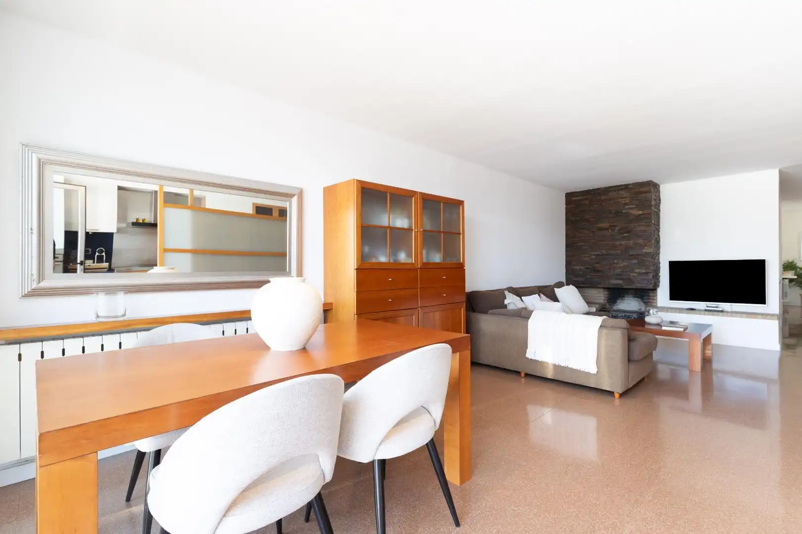 Wohnzimmer von Haus oder Chalet zum Verkauf in Viladecavalls mit Privatgarten, Terrasse und Abstellraum