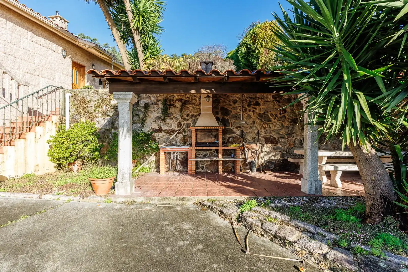 Terrasse von Haus oder Chalet zum Verkauf in Moaña mit Heizung, Abstellraum und Balkon