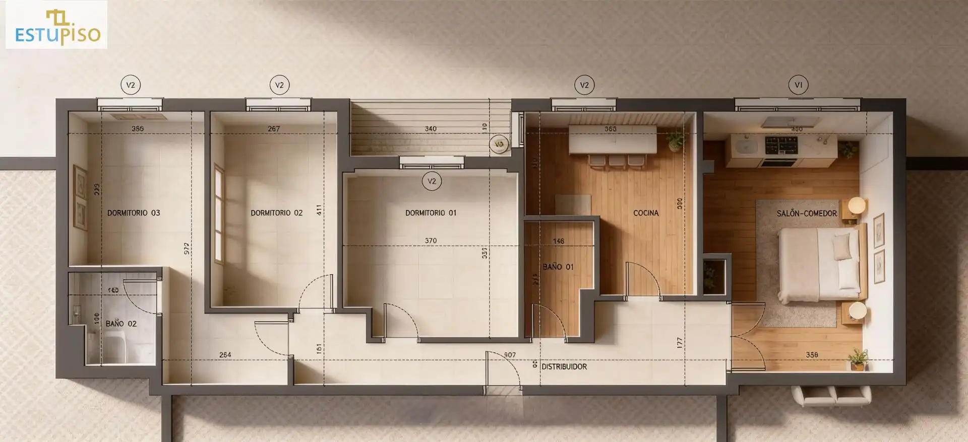 Piso en venta en Vitoria - Gasteiz con Calefacción, Parquet y Terraza