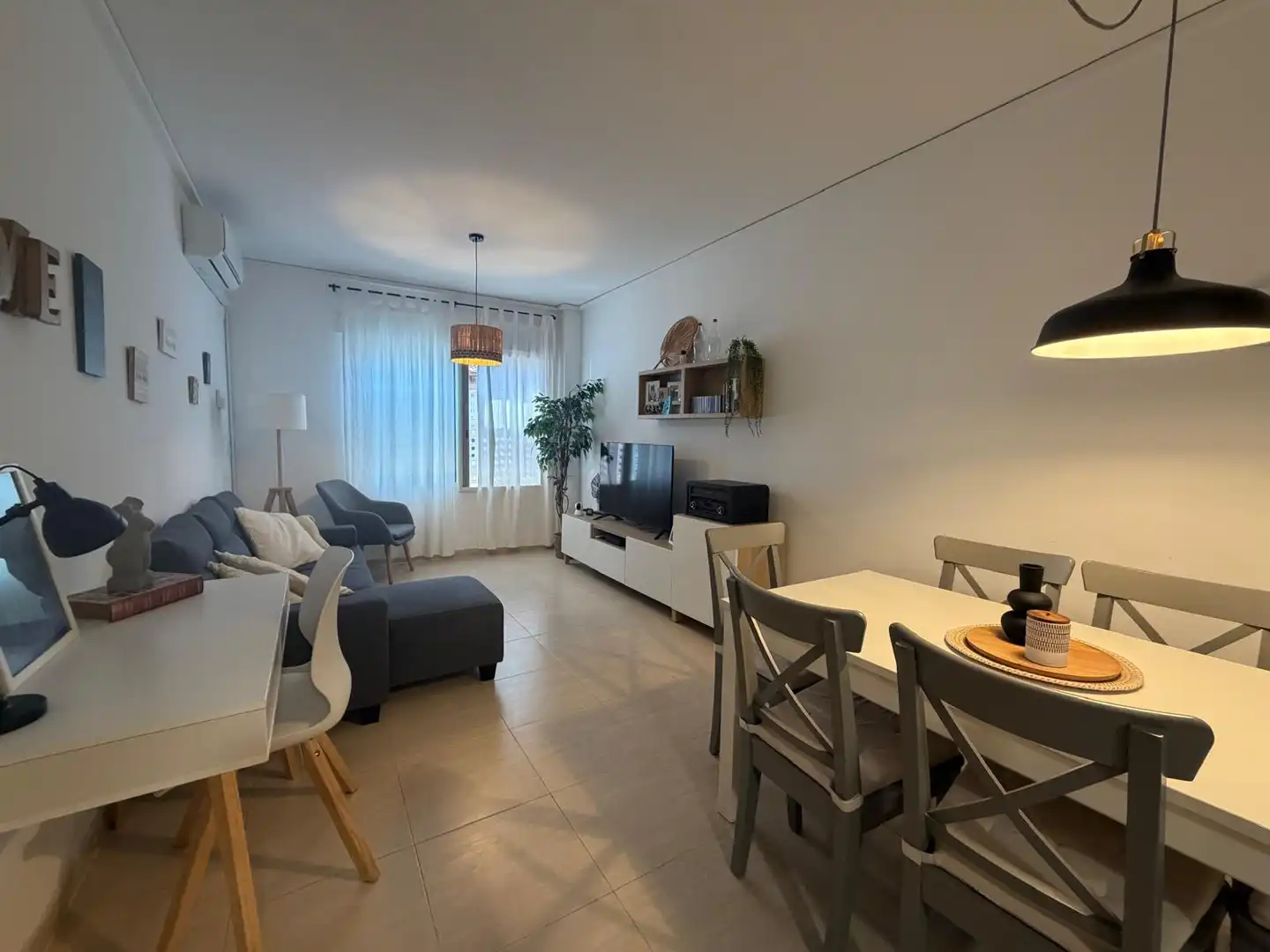 Wohnzimmer von Wohnung zur Miete in Moncofa mit Klimaanlage, Möbliert und Ofen