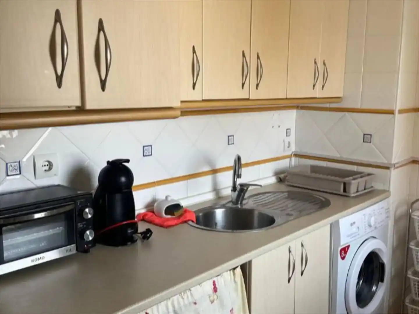 Cocina de Apartamento de alquiler en Pulpí con Jardín privado, Piscina y Amueblado