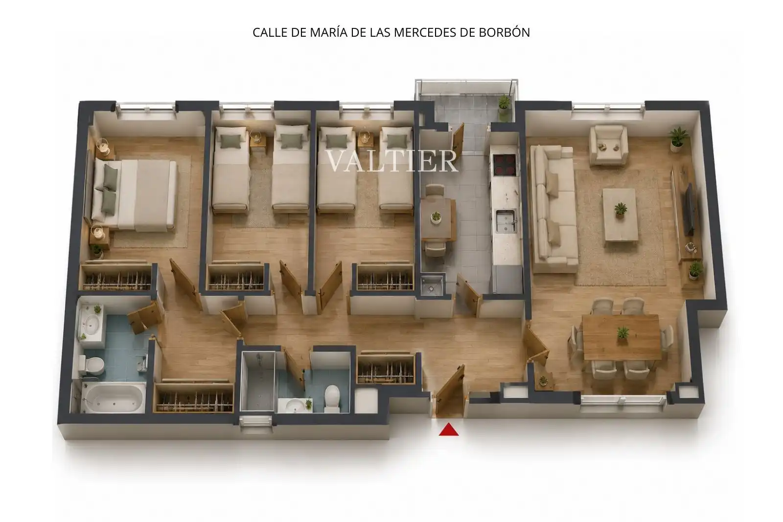 Habitación de Piso de alquiler en Madrid con Aire acondicionado, Piscina y Piscina comunitaria