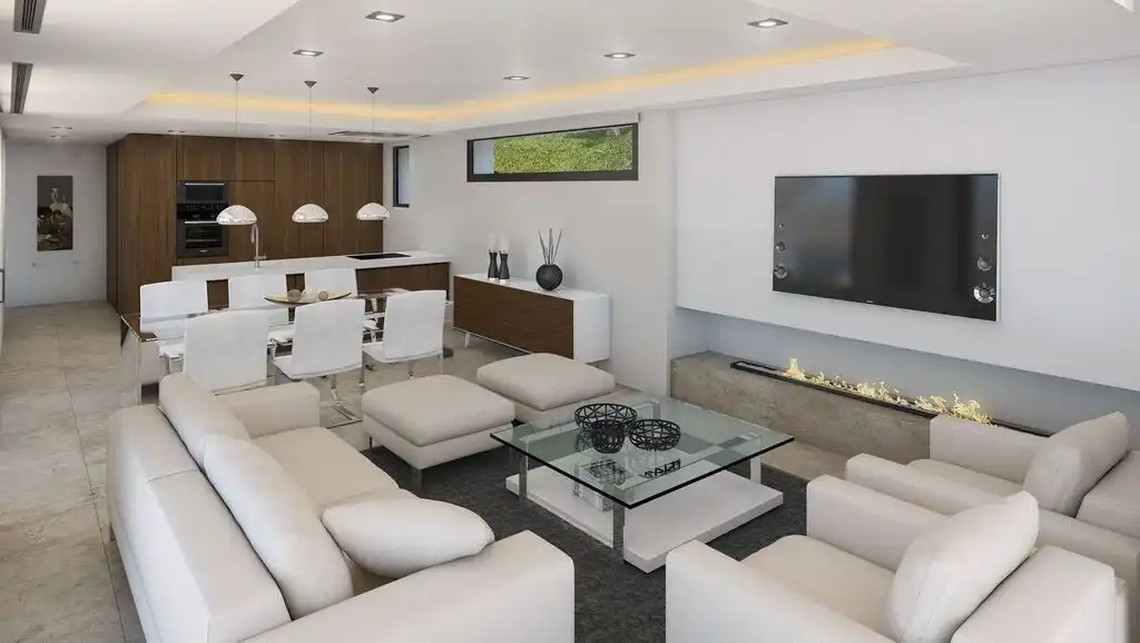 Sala de estar de Casa o chalet en venta en Jávea / Xàbia con Aire acondicionado, Jardín privado y Trastero