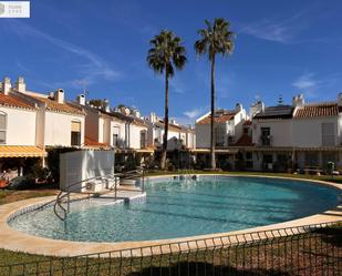 Exterior view of Single-family semi-detached for sale in Málaga Capital  with Terrace and Balcony