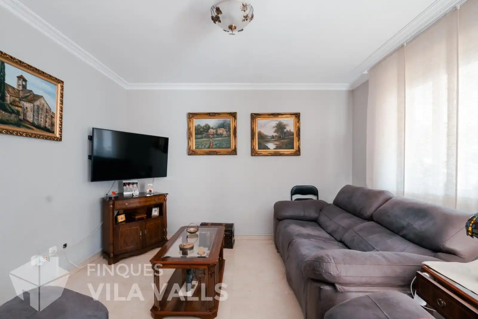 Sala d'estar de Casa adosada en venda en Caldes de Montbui amb Aire condicionat, Calefacció i Jardí privat