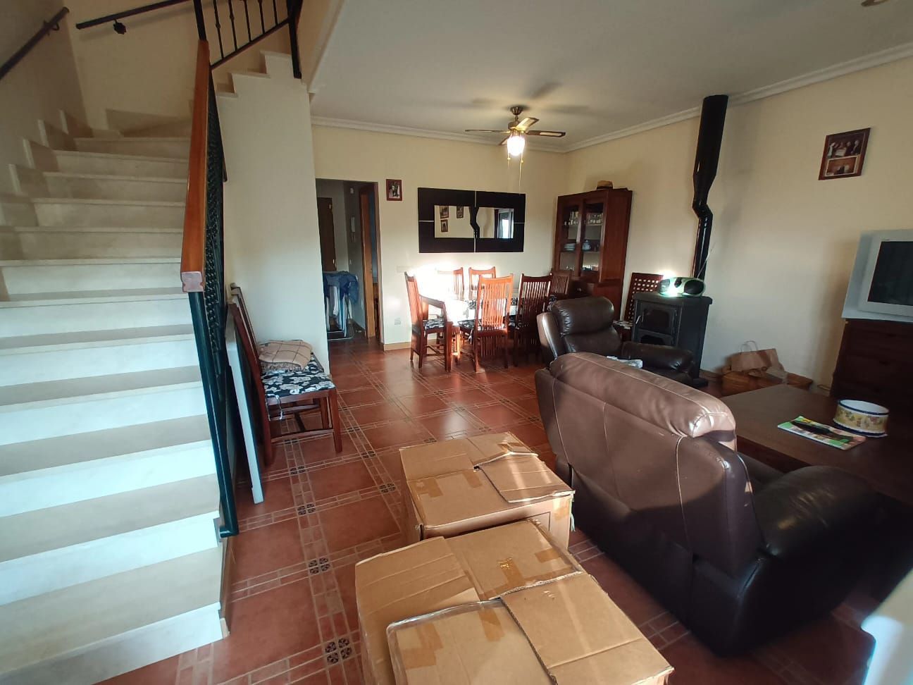 Living room of Single-family semi-detached for sale in Arenas de San Pedro  with Heating, Private garden and Storage room