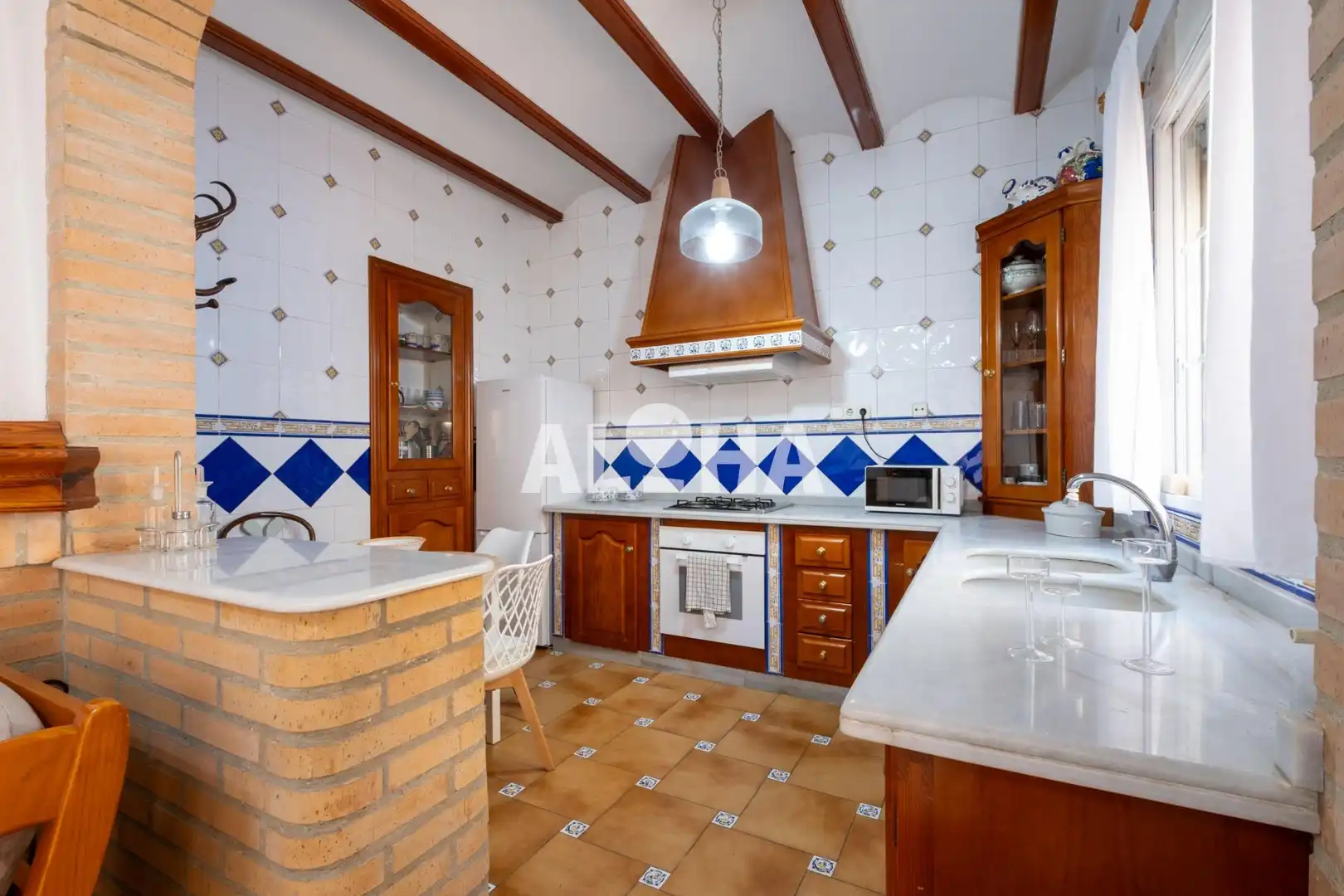 Kitchen of Apartments for rent in Moncada  with Terrace and Furnished