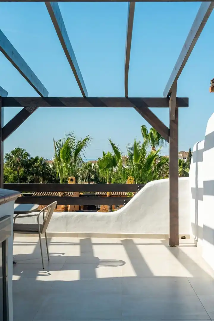 Terrace of Detached homes for rent in Marbella  with Air Conditioner, Heating and Private garden