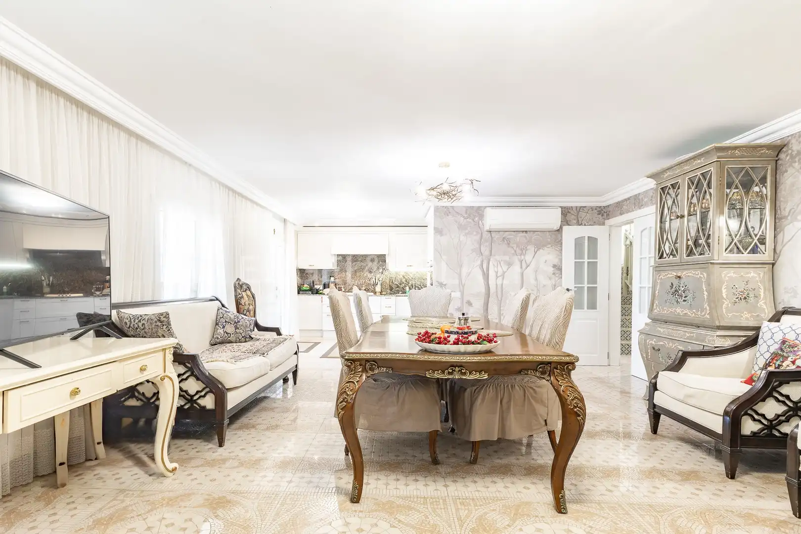 Comedor de Casa o chalet de alquiler en Sitges con Aire acondicionado, Calefacción y Jardín privado