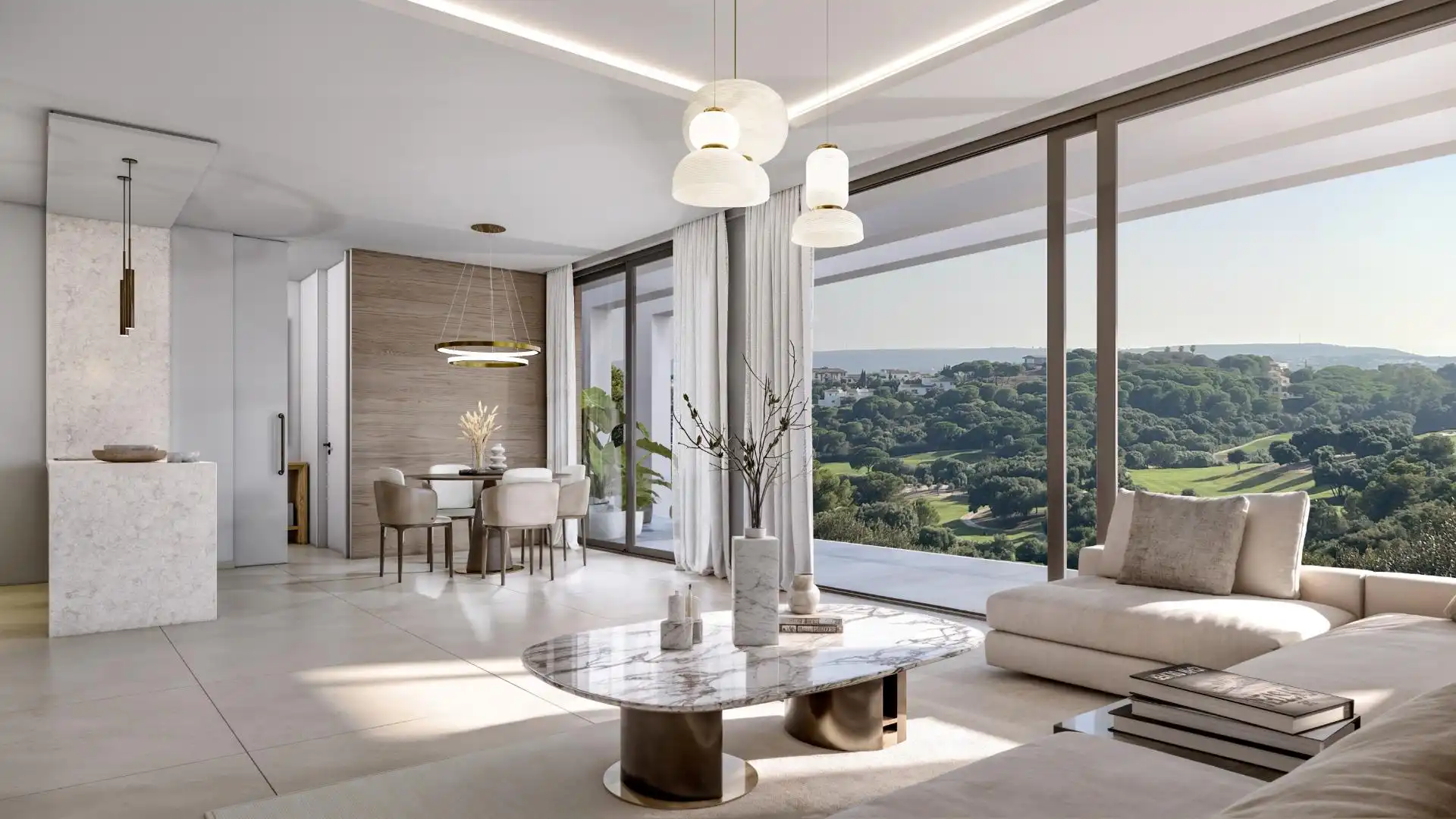 Sala de estar de Casa o chalet en venta en Sotogrande con Aire acondicionado, Jardín privado y Piscina