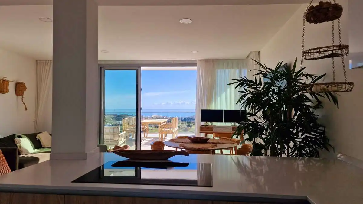 Cocina de Ático en venta en Mijas con Aire acondicionado, Piscina y Amueblado