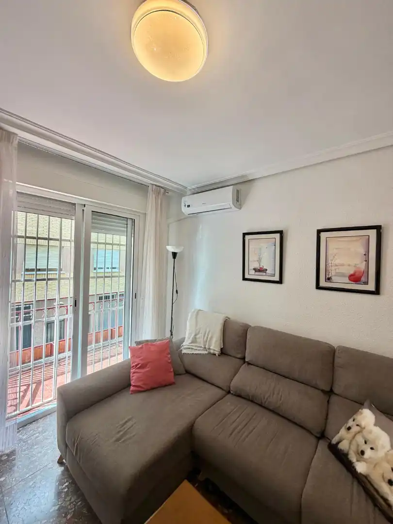 Living room of Flat for rent in Jaén  with Air Conditioner, Terrace and Furnished