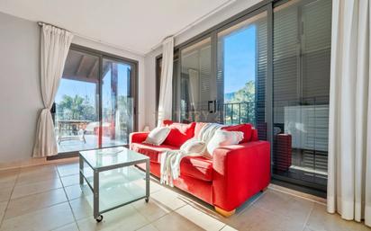 Living room of Flat for sale in Mont-roig del Camp  with Air Conditioner, Terrace and Furnished