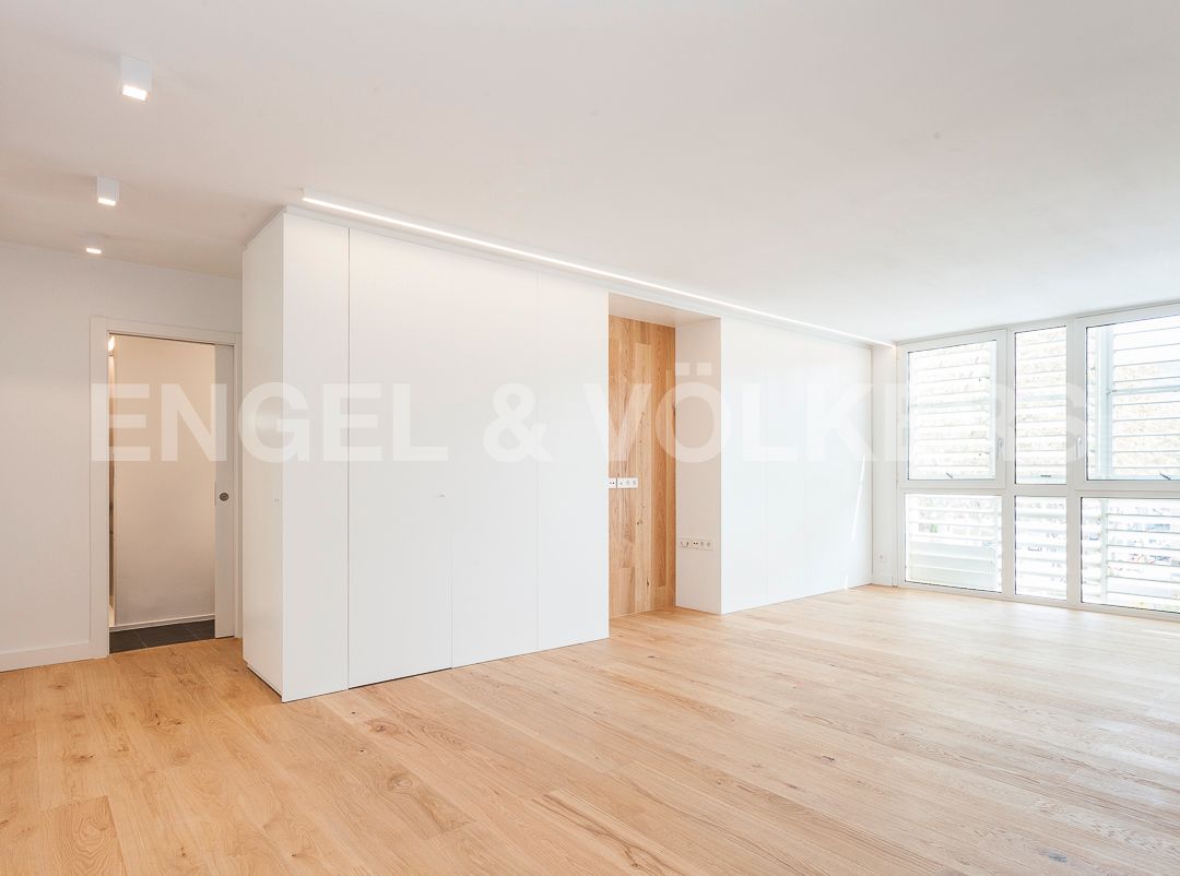 Sala d'estar de Pis de lloguer en  Barcelona Capital amb Aire condicionat, Calefacció i Parquet