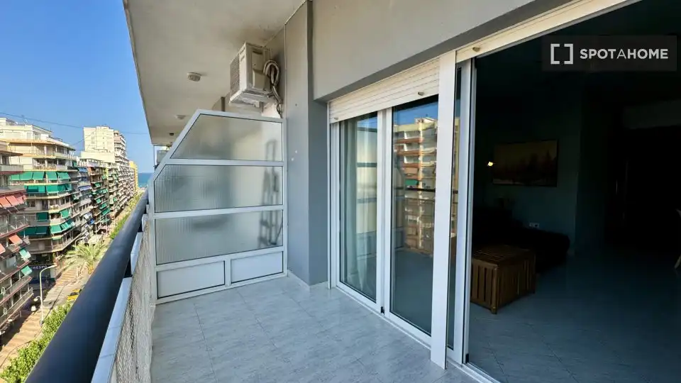 Terraza de Piso de alquiler en Cullera con Aire acondicionado, Calefacción y Amueblado