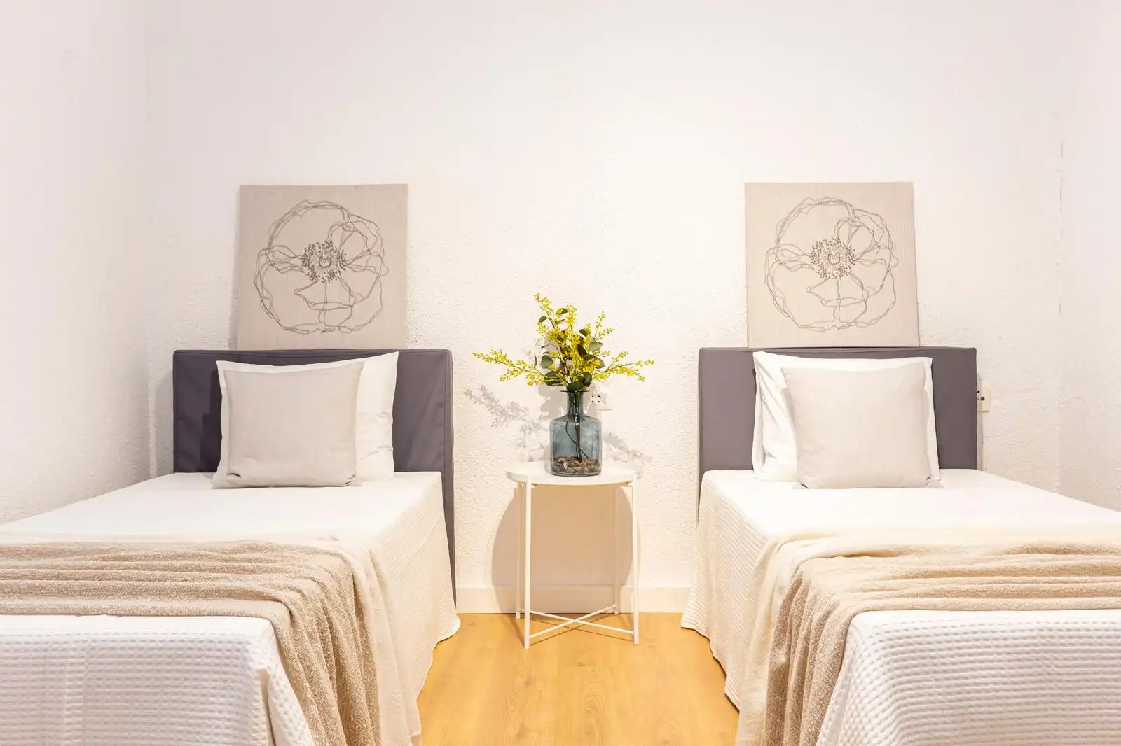 Schlafzimmer von Wohnung zum Verkauf in Terrassa mit Heizung, Parkett und Ofen
