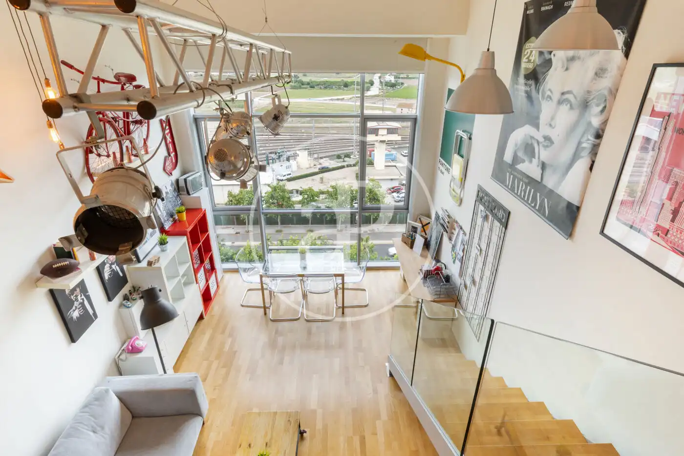 Terraza de Loft de alquiler en Valencia con Aire acondicionado, Calefacción y Jardín privado