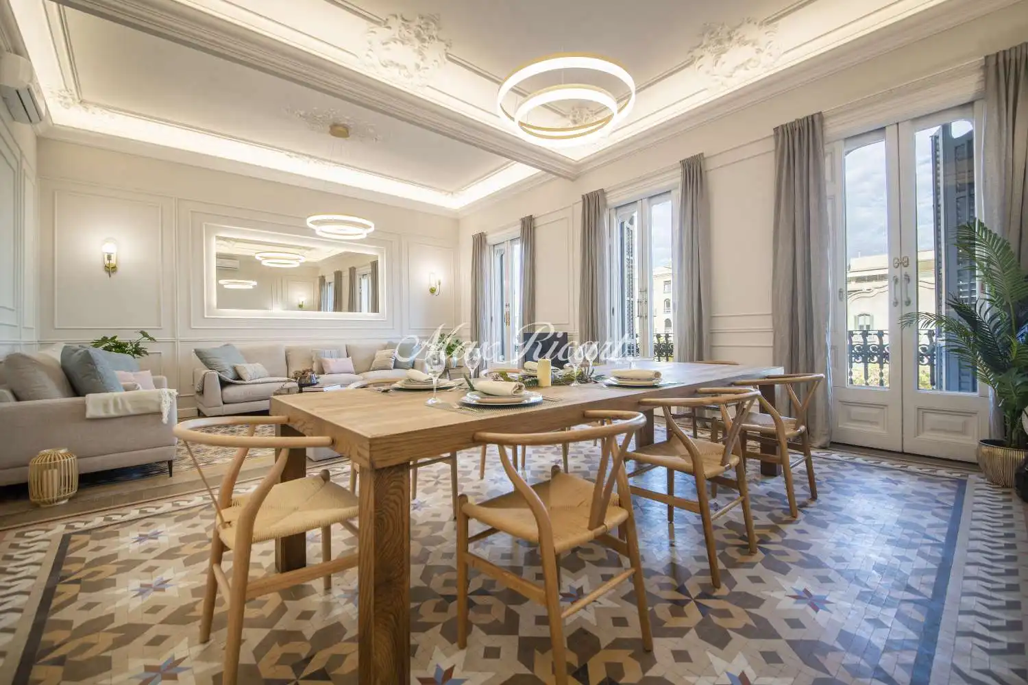 Esszimmer von Wohnung zur Miete in Barcelona mit Klimaanlage, Heizung und Abstellraum