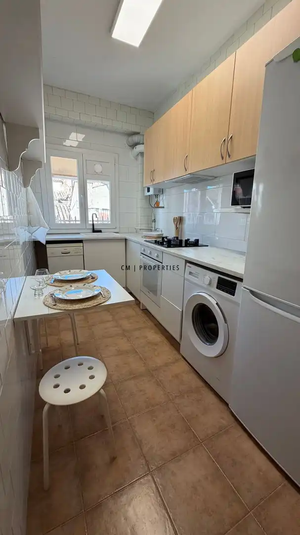 Kitchen of Flat for rent in Valencia  with Air Conditioner, Heating and Furnished