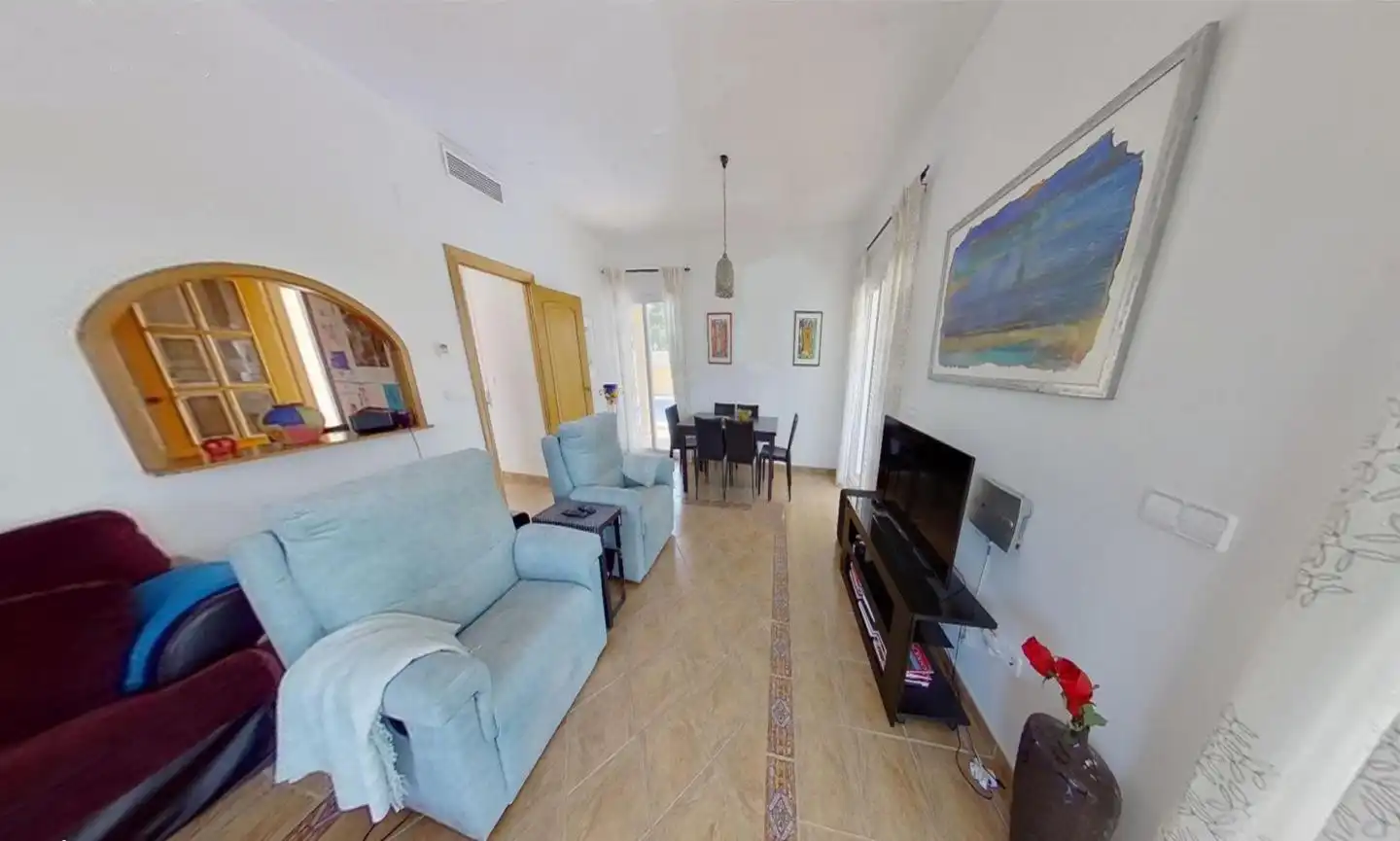 Sala de estar de Casa o chalet en venta en La Manga del Mar Menor con Aire acondicionado, Jardín privado y Terraza