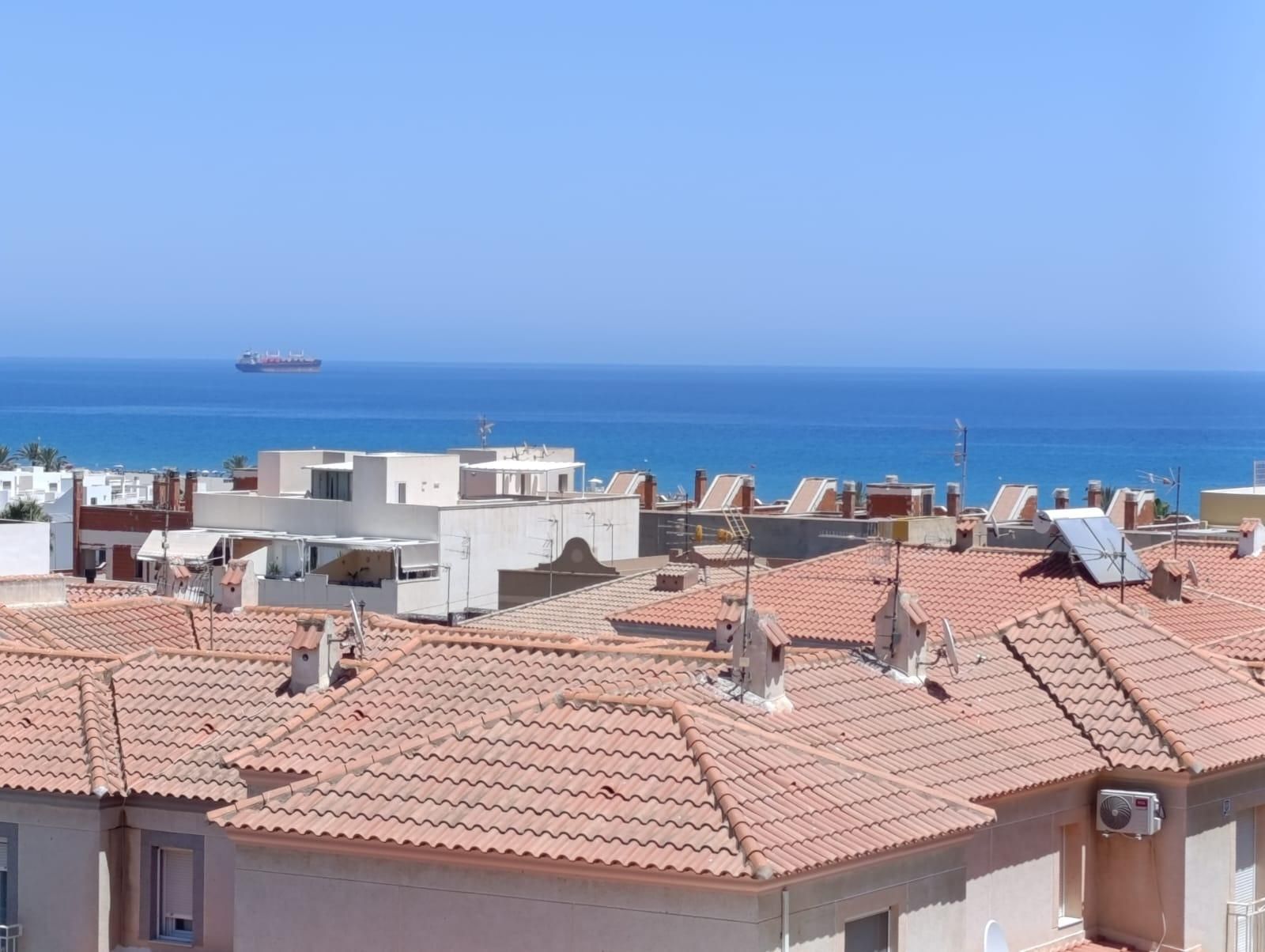 Exterior view of Flat for sale in Garrucha  with Terrace, Storage room and Swimming Pool