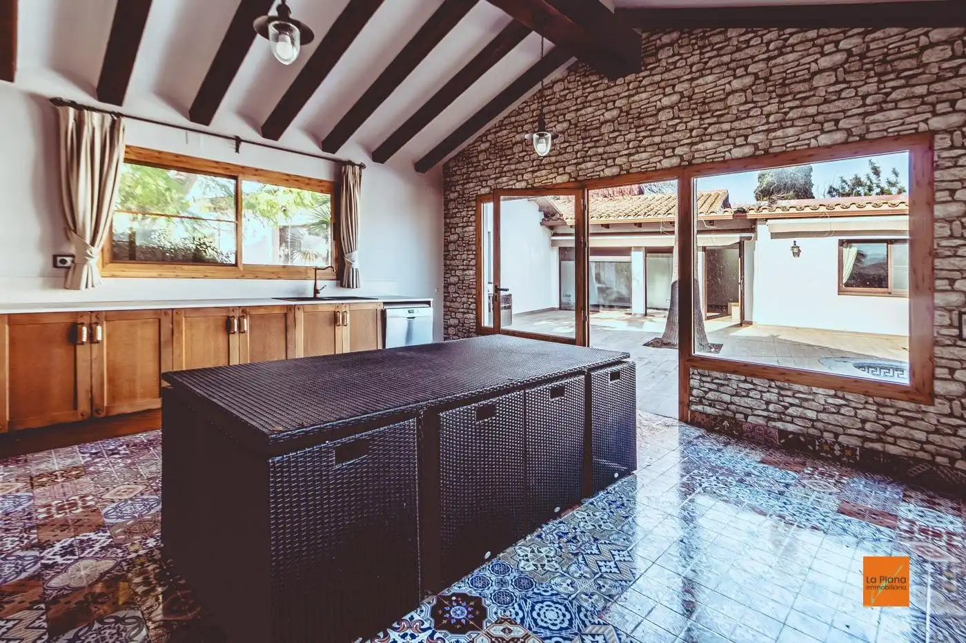 Cocina de Casa o chalet en venta en Santa Bàrbara con Calefacción, Jardín privado y Parquet