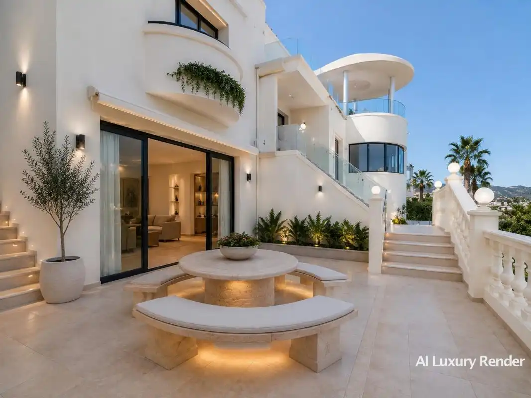 Terraza de Casa o chalet en venta en Benalmádena con Aire acondicionado, Calefacción y Jardín privado