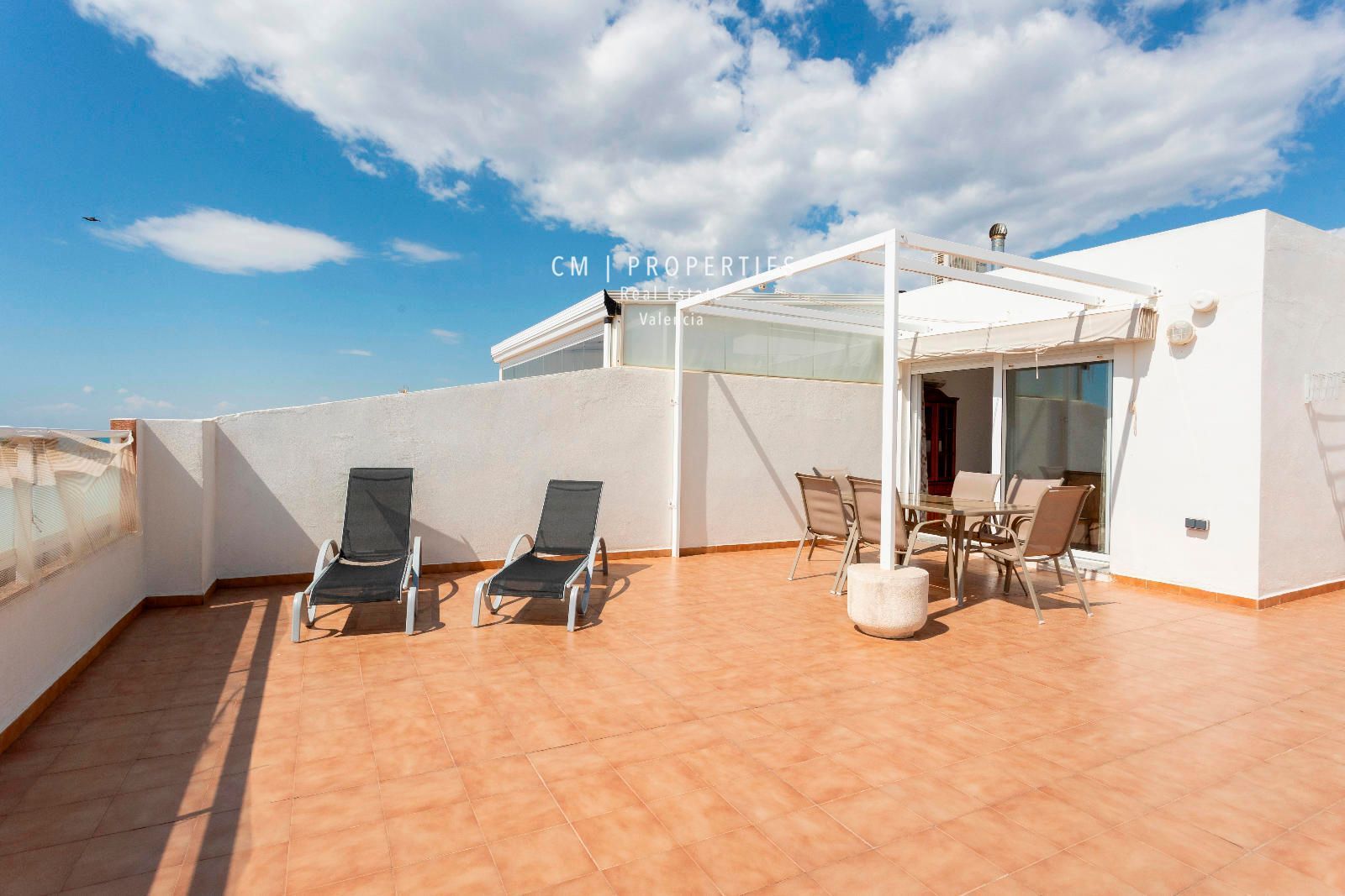 Terrasse von Dachboden zum verkauf in Chilches / Xilxes mit Klimaanlage, Heizung und Terrasse