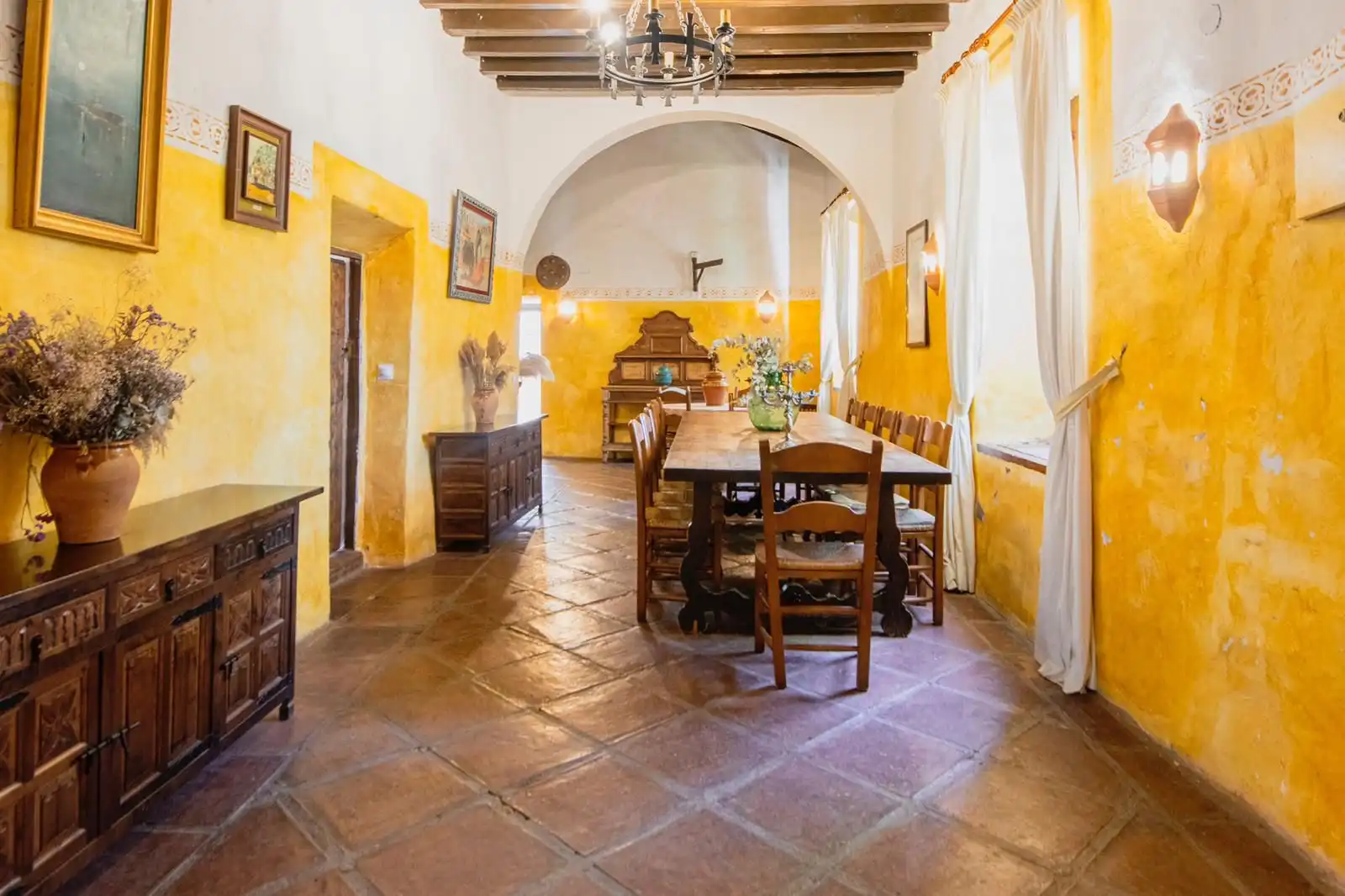 Comedor de Finca rústica en venta en Málaga con Jardín privado, Horno y TV