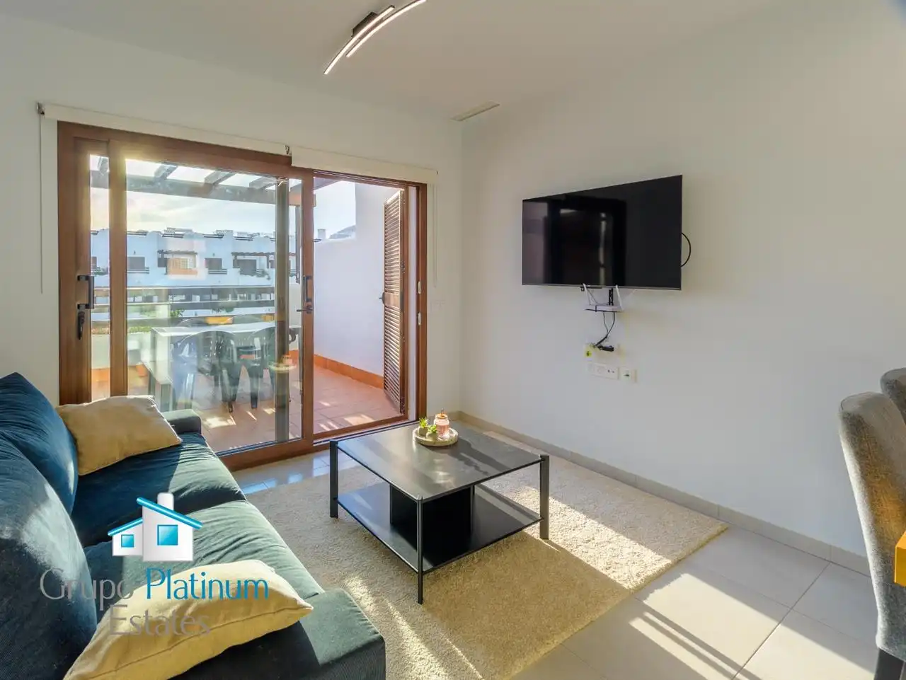 Sala d'estar de Àtic en venda en Pulpí amb Aire condicionat, Terrassa i Traster