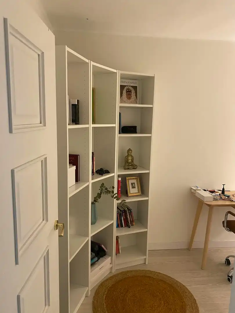 Schlafzimmer von Wohnung zur Miete in Madrid mit Klimaanlage, Privatgarten und Möbliert