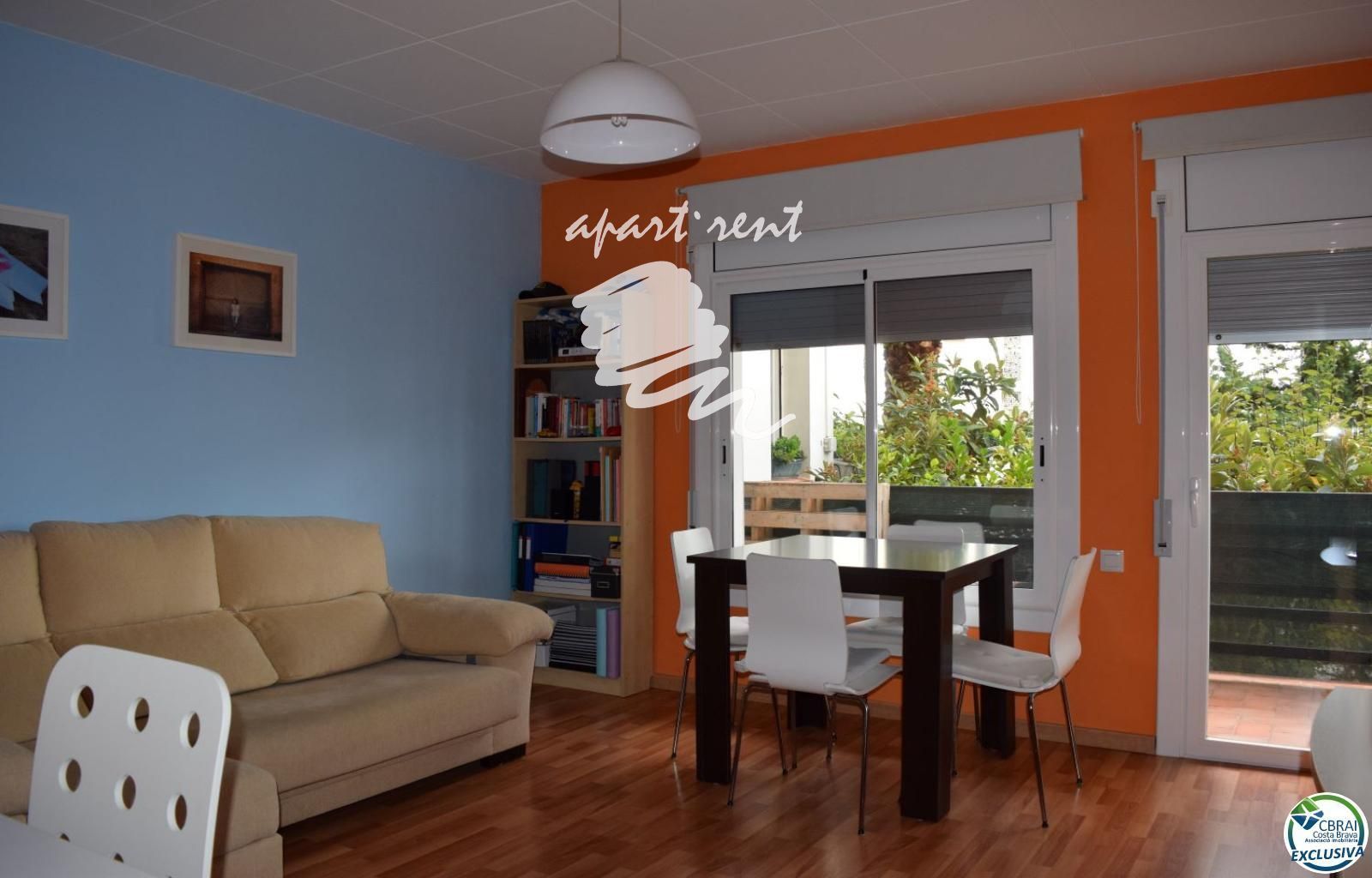 Exterior view of Flat for sale in Roses  with Heating, Terrace and Furnished