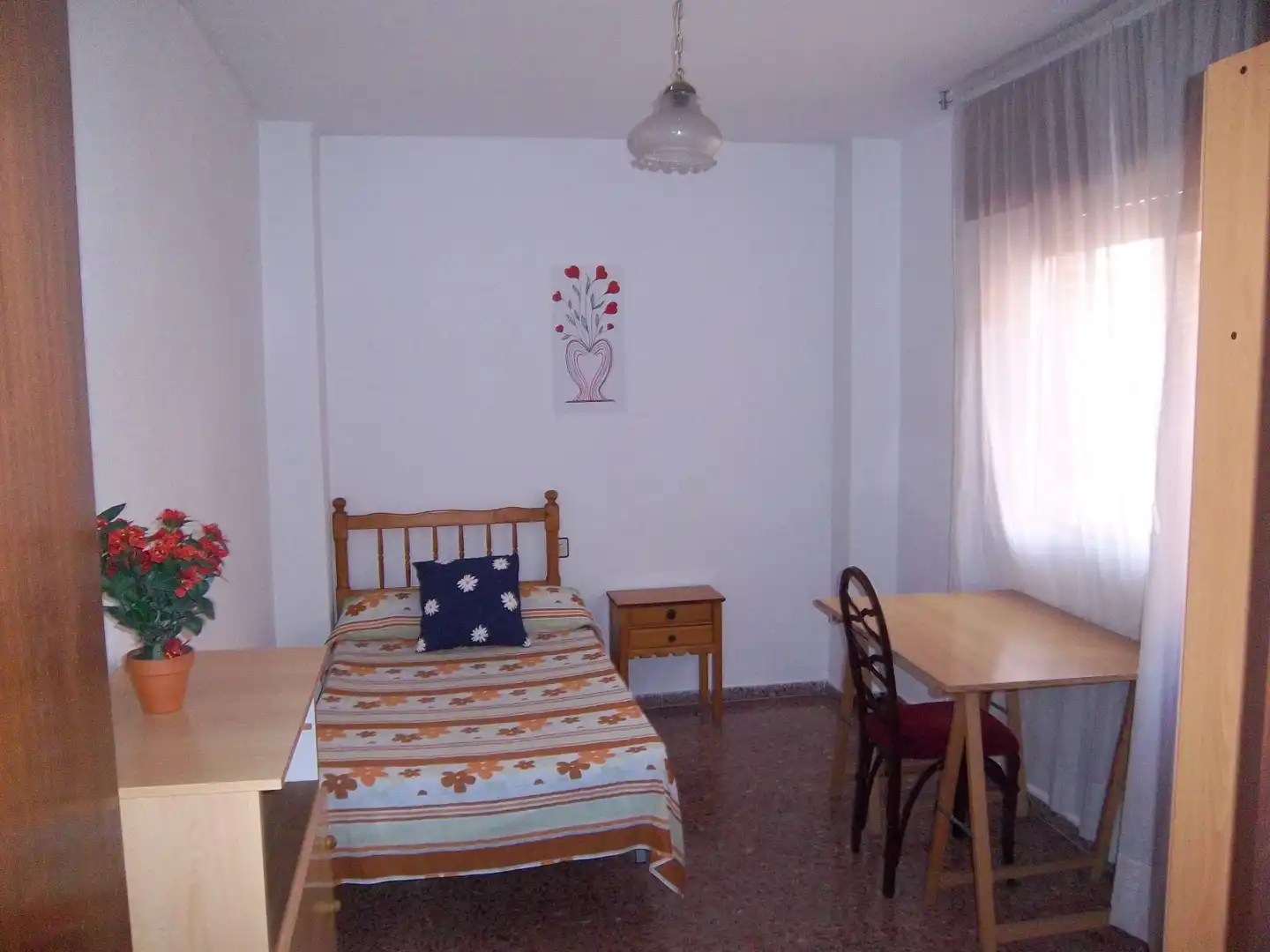 Schlafzimmer von Wohnung zur Miete in Murcia mit Möbliert, Waschmaschine und Mikrowelle