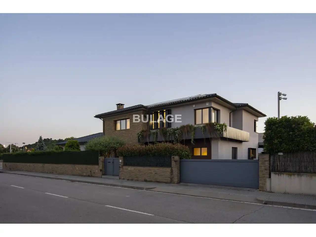 Vista exterior de Casa o chalet en venta en Gurb con Aire acondicionado, Terraza y Piscina