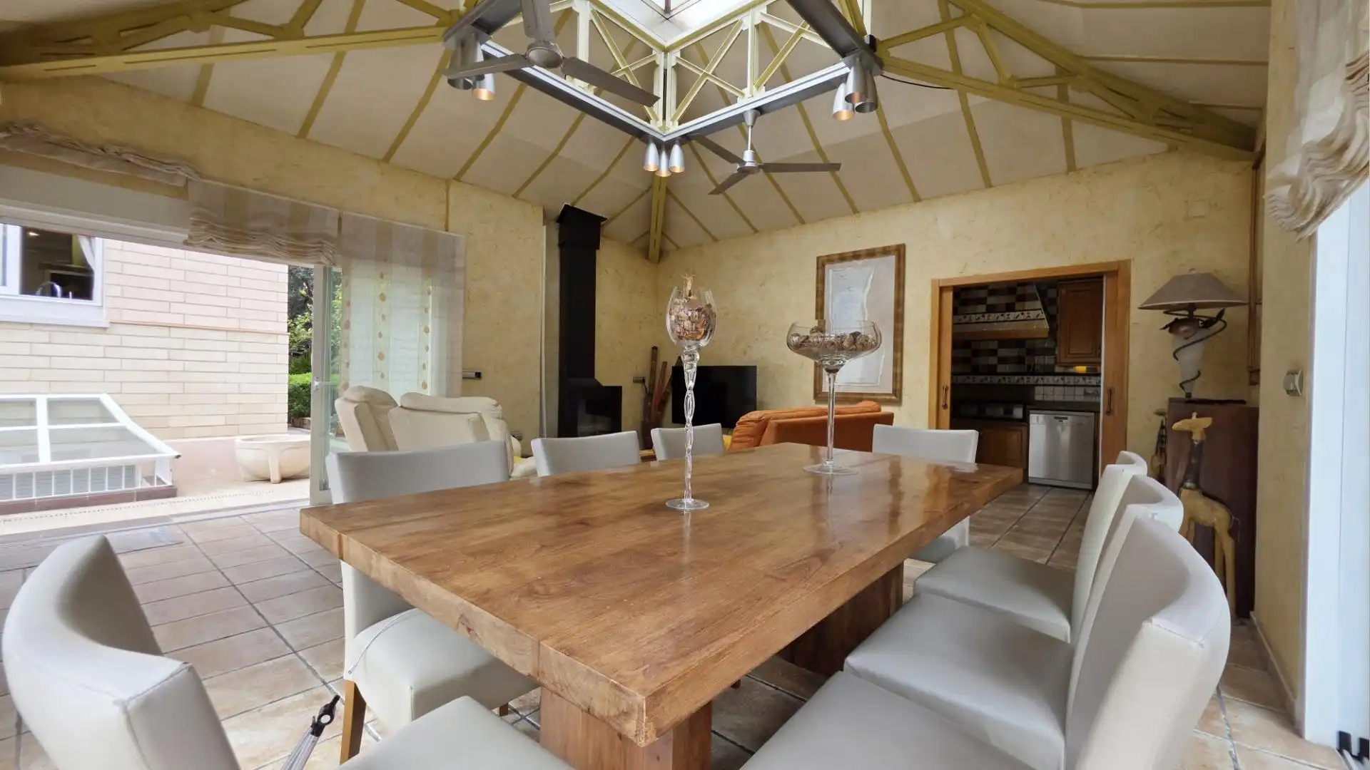 Dining room of Houses for sale in Elche / Elx  with Air Conditioner, Private garden and Parquet flooring
