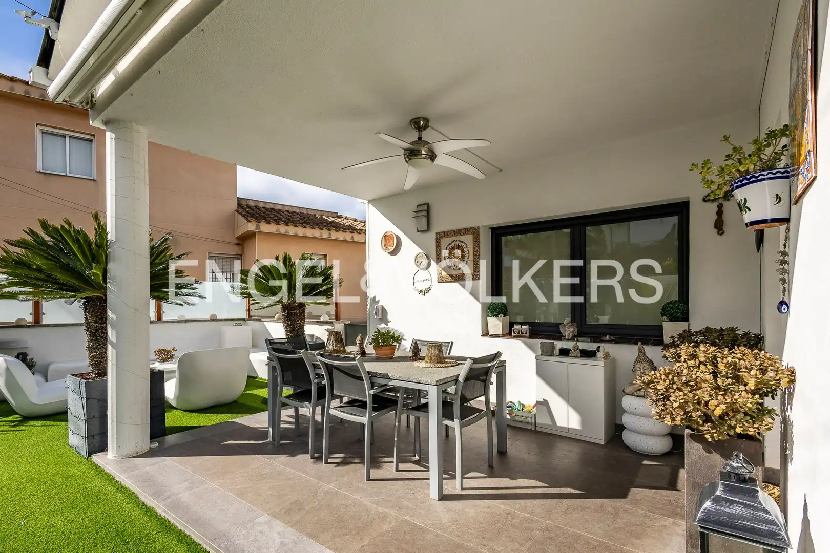 Terrassa de Casa o xalet en venda en Vallirana amb Aire condicionat, Calefacció i Jardí privat