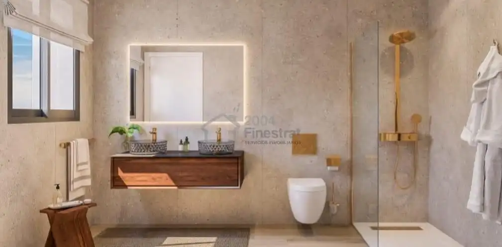 Bathroom of Flat for sale in Villajoyosa / La Vila Joiosa  with Air Conditioner, Heating and Terrace