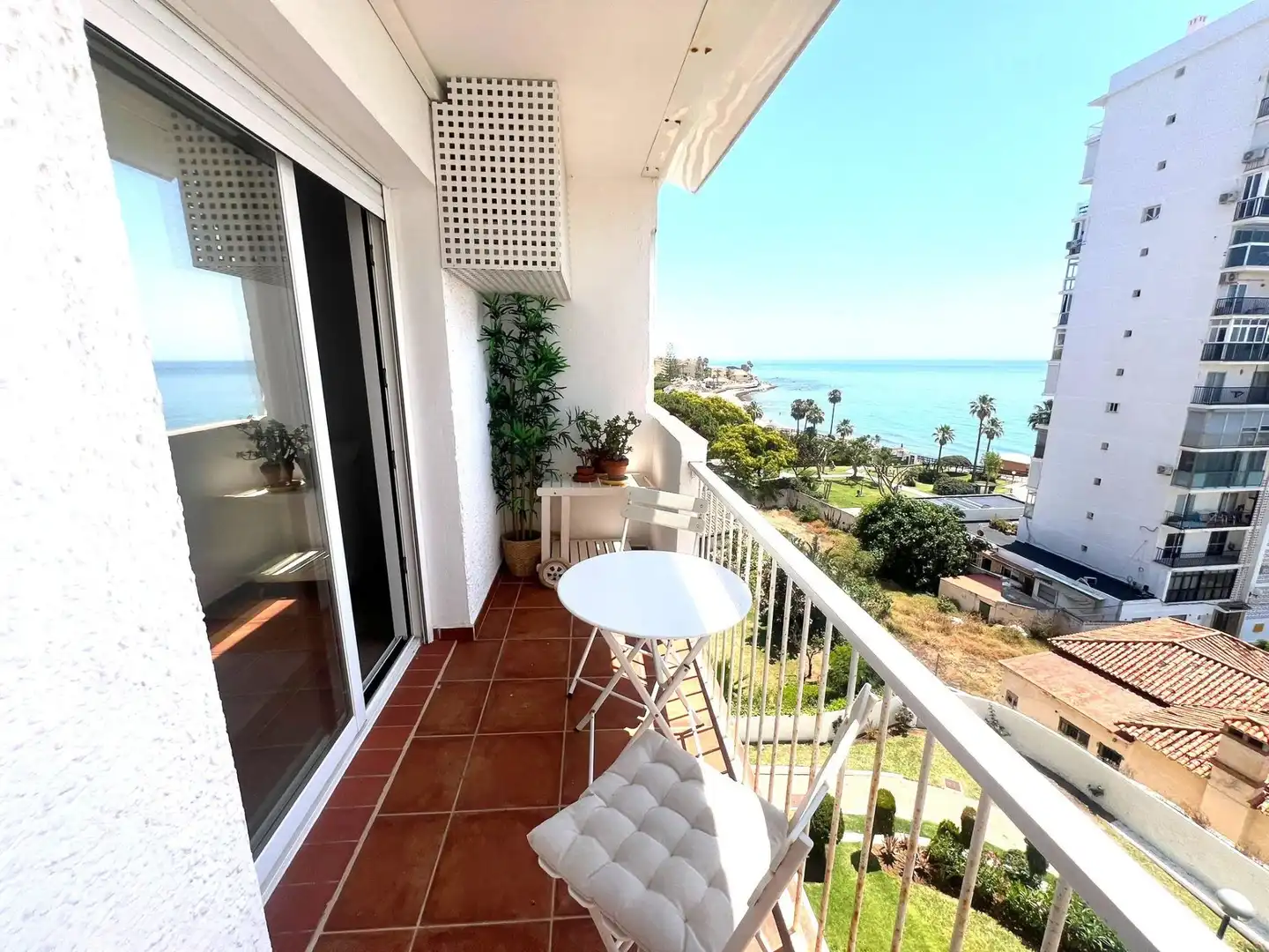 Terraza de Apartamento en venta en Mijas con Aire acondicionado, Terraza y Piscina
