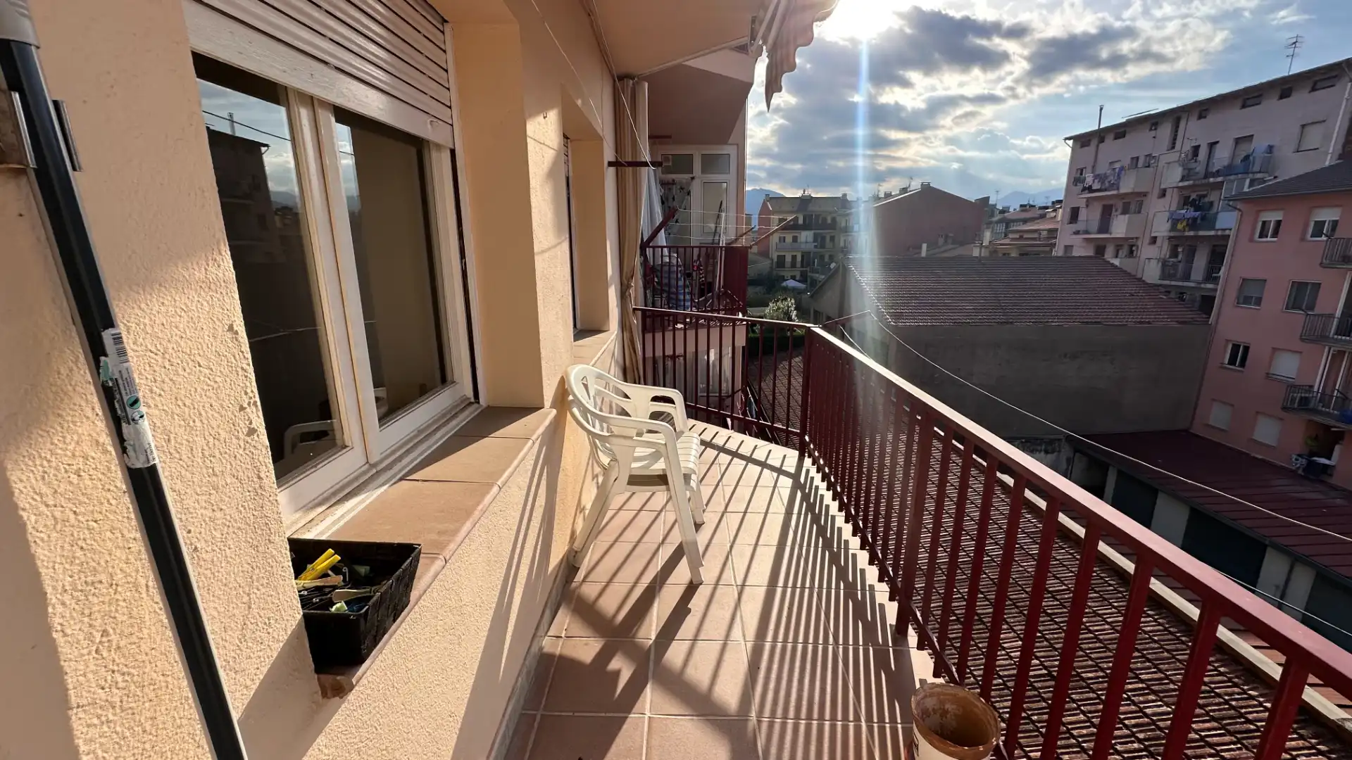 Balcony of Flat for sale in Olot  with Heating, Terrace and Storage room