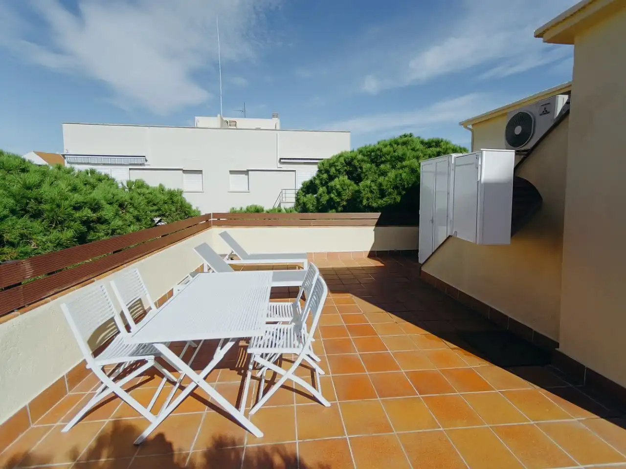 Terrasse von Wohnung zur Miete in Castell d'Aro, Platja d'Aro i s'Agaró mit Klimaanlage und Terrasse