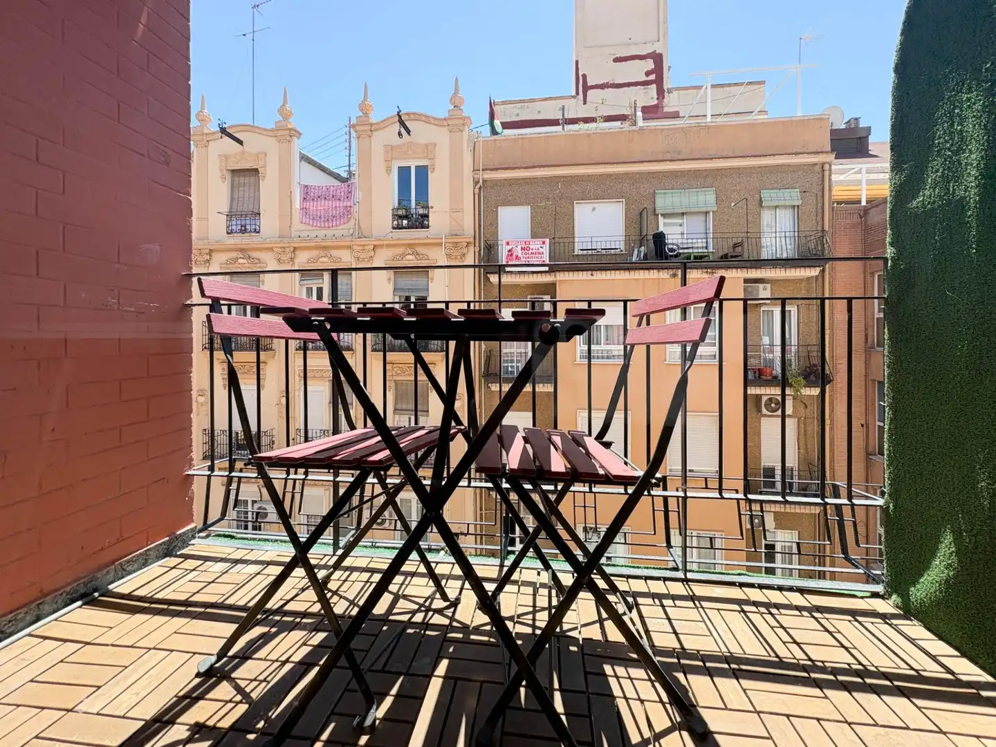 Terrace of Flat for rent in Valencia  with Air Conditioner, Heating and Furnished