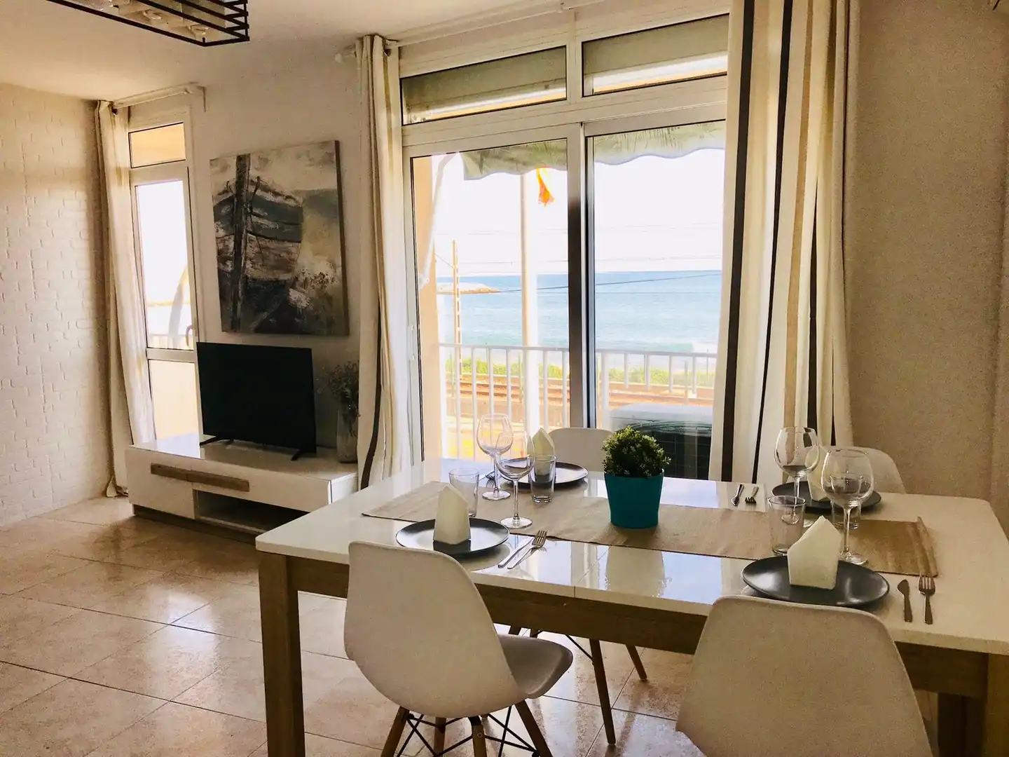 Comedor de Piso en venta en Premià de Mar con Aire acondicionado, Amueblado y Horno