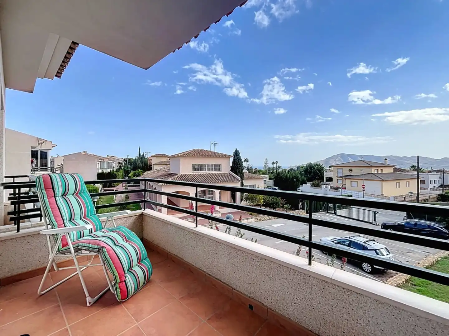 Terrasse von Wohnung zur Miete in La Nucia mit Klimaanlage, Privatgarten und Schwimmbad