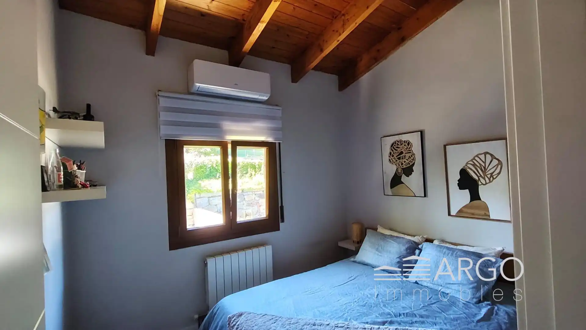 Habitación de Casa o chalet en venta en Vallromanes con Aire acondicionado, Calefacción y Jardín privado